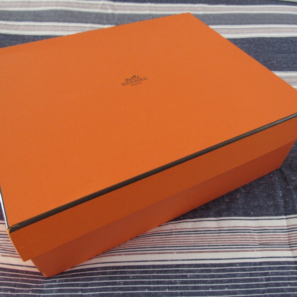 Authentic Hermes Empty Box 14” X 11” X 5.5” With … - image 7